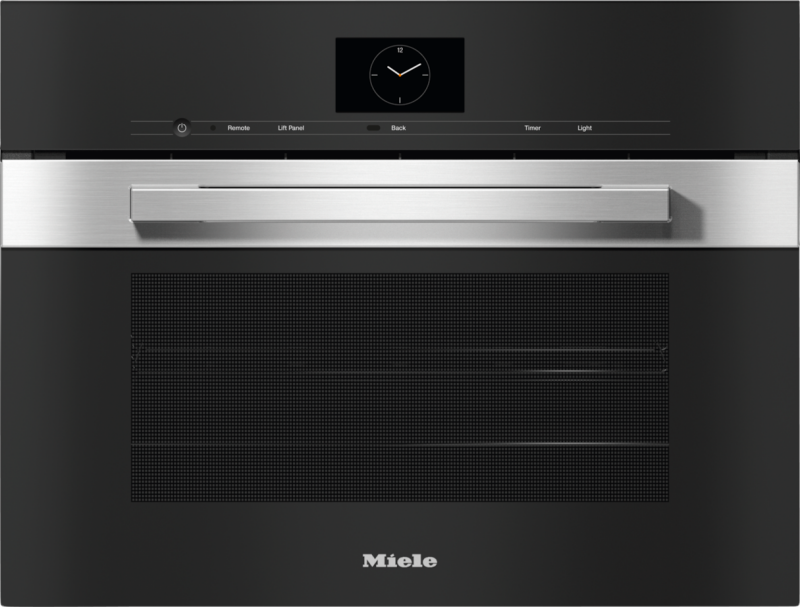 24" Compact Combi‑Steam Oven XL for steam cooking, baking, roasting with roast probe + menu cooking. DGC7640AM