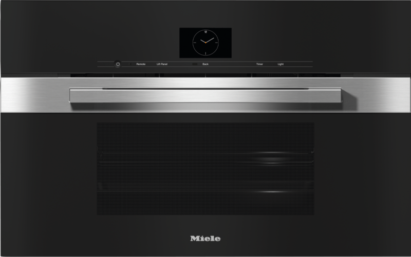 30" Compact Combi‑Steam Oven XL for steam cooking, baking, roasting with roast probe + menu cooking. DGC7670