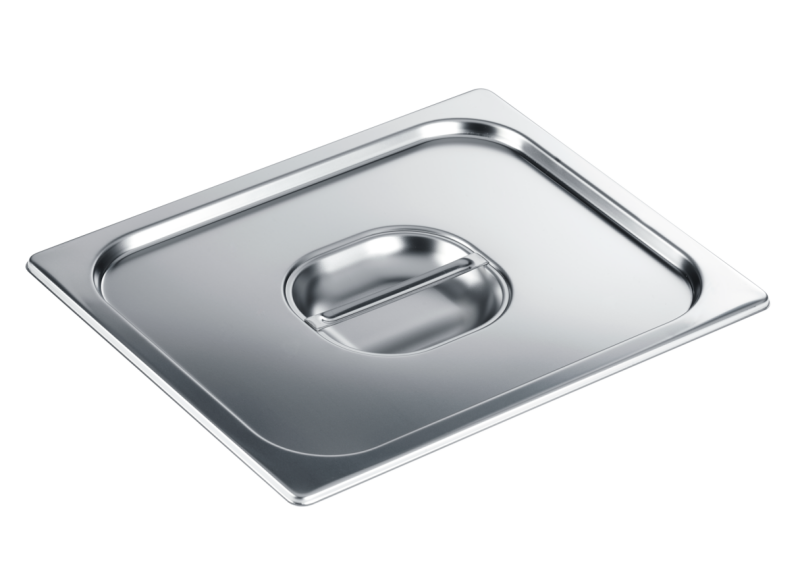 Stainless steel lid with handle for steam oven pan DGD12