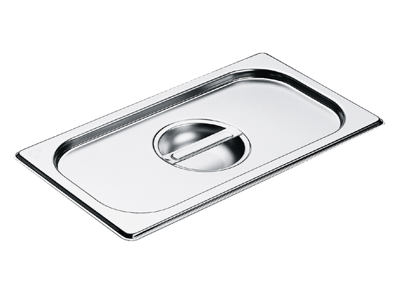 Lid w/handle for steam oven pan SS DGD13SS