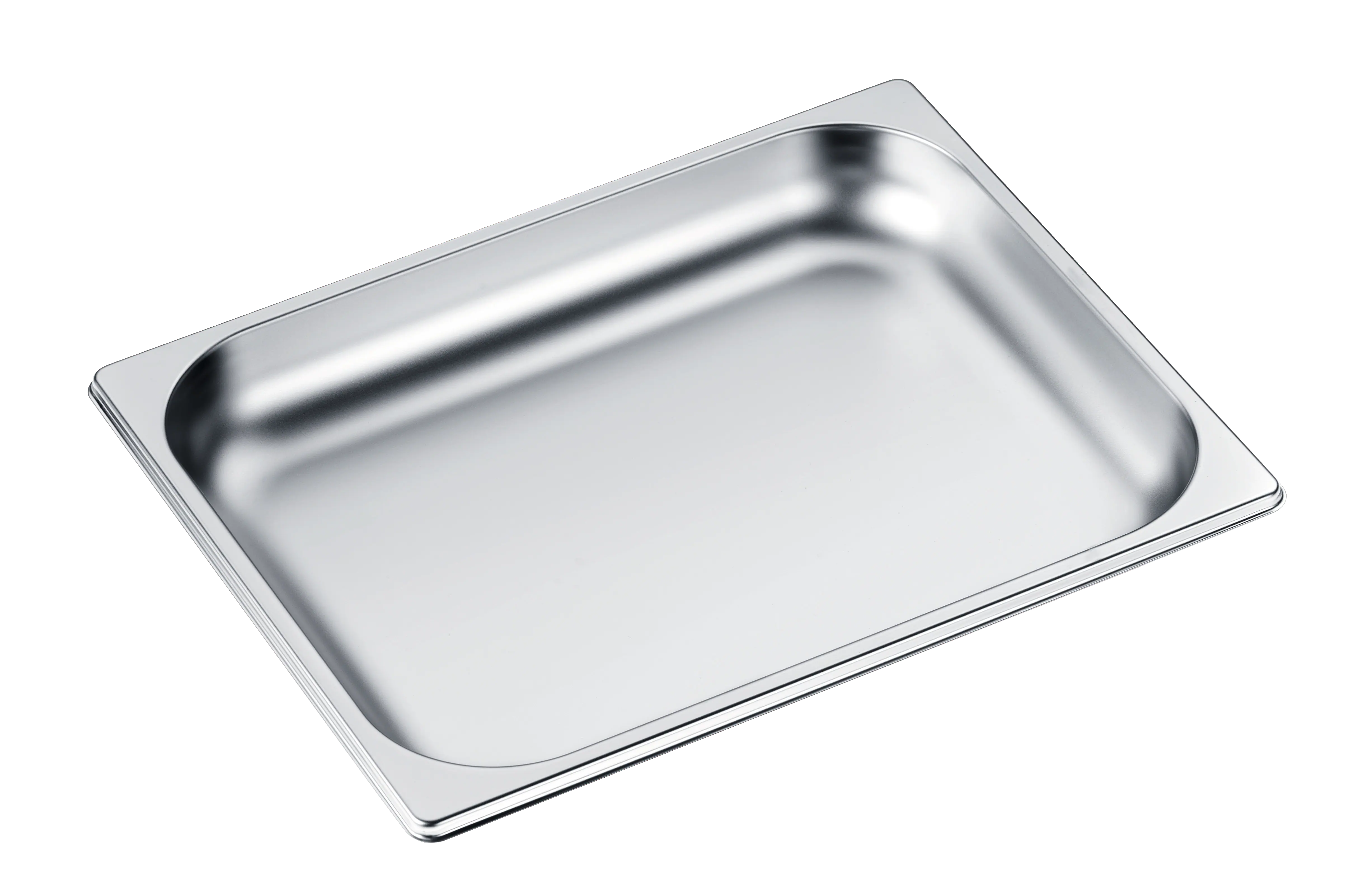 Unperforated steam oven pan for cooking food in gravy, stock, water (e.g. rice, pasta). DGG15