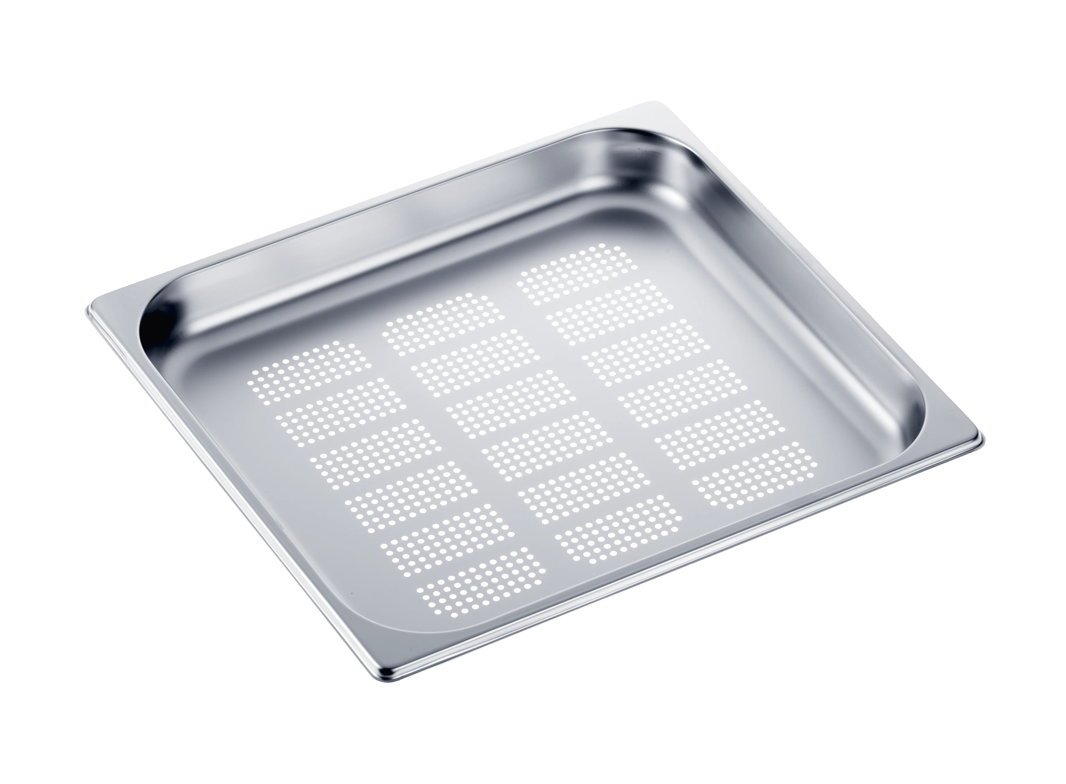 Perforated steam oven pan For blanching or cooking vegetables, fish, meat and potatoes and much more DGGL13