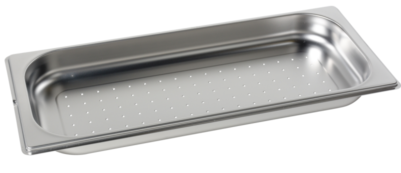Perforated steam oven pan For blanching or cooking vegetables, fish, meat and potatoes and much more DGGL20