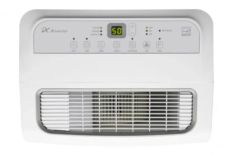 60-Pint Capacity, 1500 sq.ft. coverage, 3-Speed Inverter Dehumidifier with Buil DH10019TP1WG