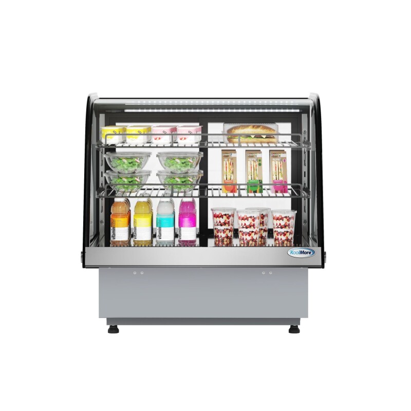 27 in. Drop-In Countertop Display Refrigerator in Black DICDC120BK