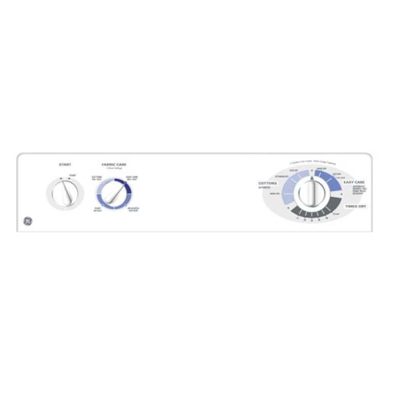 6.0 Cu. Ft. Capacity Electric Dryer DJXR433ECWW, product image 2 of 2