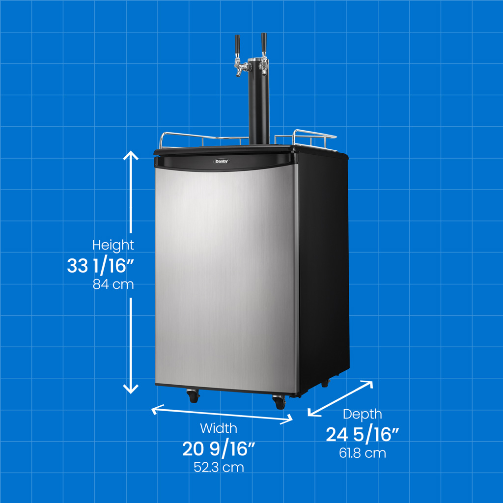 5.4 cu. ft. Dual-Tap Keg Cooler DKC054A1BSL2DB