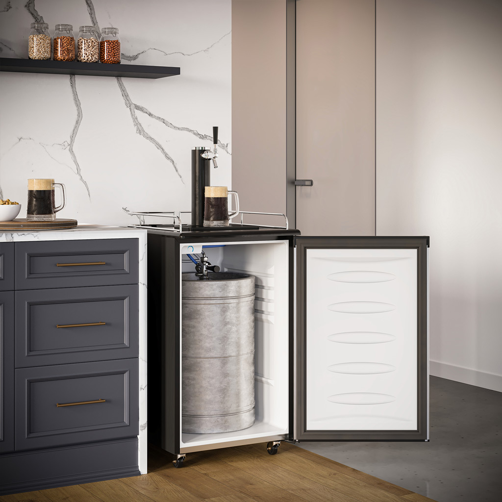 5.4 cu. ft. Single Tap Keg Cooler DKC054A1BSLDB
