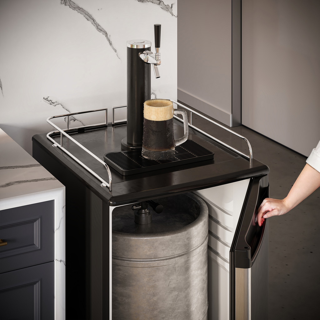 5.4 cu. ft. Single Tap Keg Cooler DKC054A1BSLDB