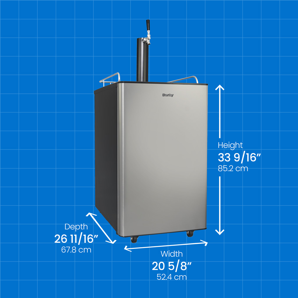 5.4 Cu. Ft. Single-tap Keg Cooler DKC054A9SLDB