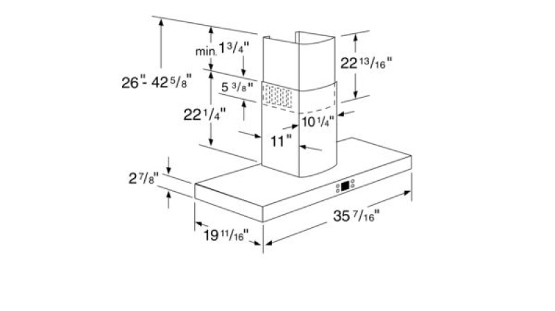 Wall Hood 36'' Stainless Steel DKE9465MUC