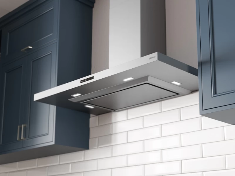 【THE MOZZ】[Premium] Etna Cash Whole Garment Hood Long OP Anzio Island Range Hood | Zephyr Range Hoods | Zephyr