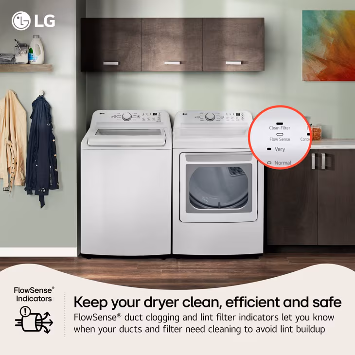7.3 Cu. Ft. Ultra Large Capacity Electric Dryer With Sensor Dry Technology DLE7010W