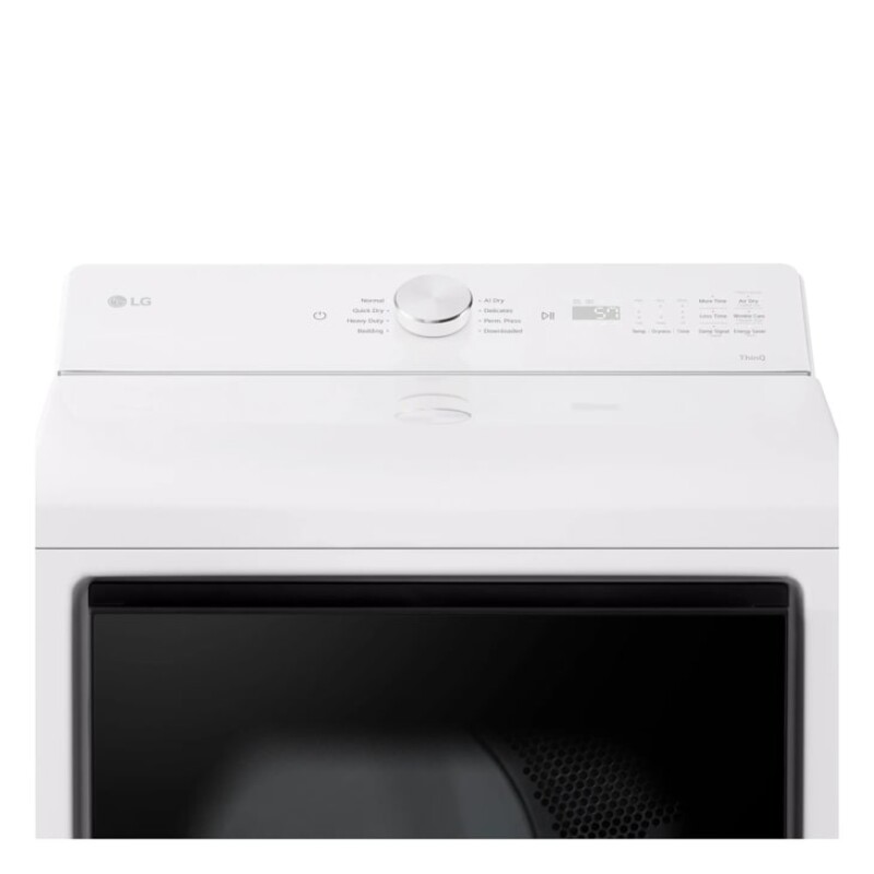 7.3 cu. ft. Ultra Large Capacity Rear Control Electric Dryer with AI Sensing and ThinQ® Smart Features view 10