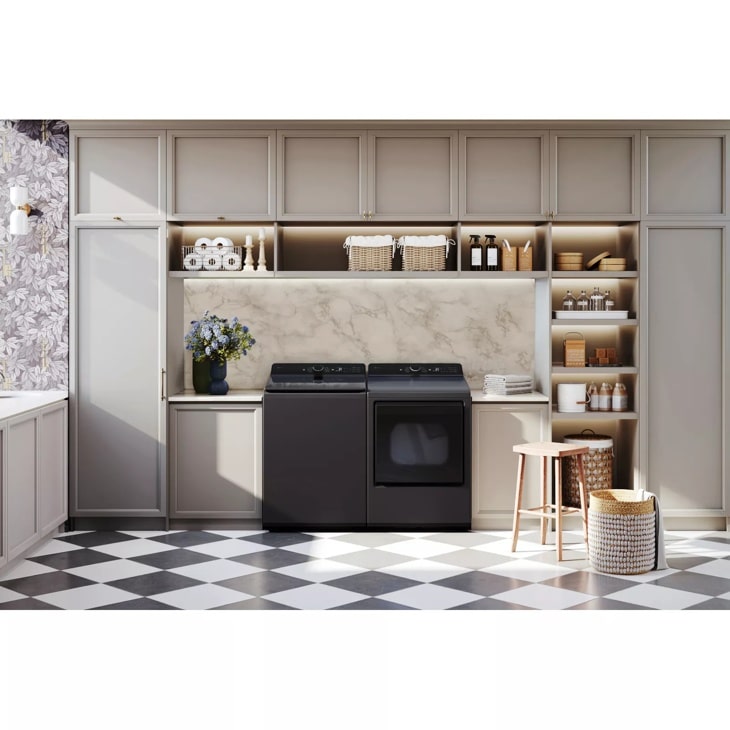 7.3 cu. ft. Ultra Large Capacity Rear Control Electric Dryer with LG EasyLoad™ Door and AI Sensing view 6