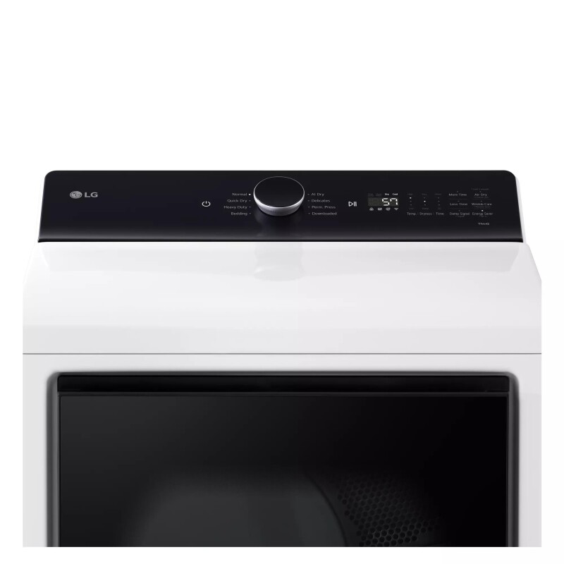 7.3 cu. ft. Ultra Large Capacity Rear Control Electric Dryer with LG EasyLoad™ Door and AI Sensing view 10