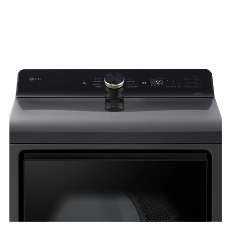 7.3 cu. ft. Ultra Large Capacity Rear Control Electric Dryer with LG EasyLoad™ Door and AI Sensing DLE8480LE