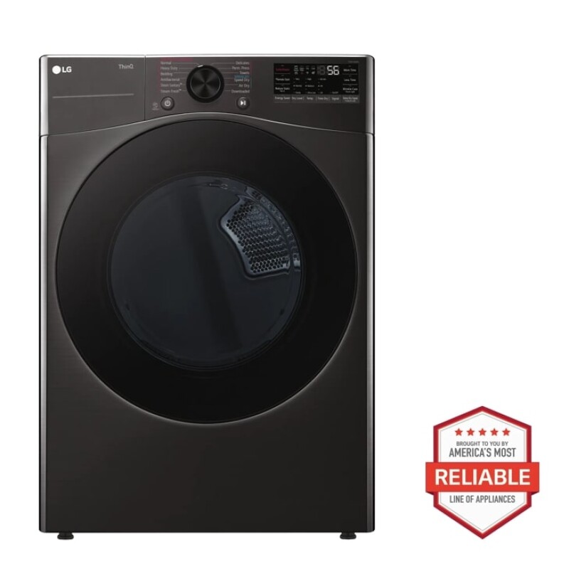 7.4 Cu. Ft. Smart Front Load Energy Star Electric Dryer With Sensor Dry & Steam Technology DLEX4080B