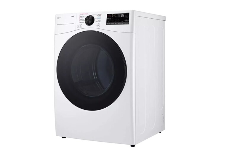 7.4 Cu. Ft. Ultra Large Capacity Smart Front Load Energy Star Electric Dryer With Sensor Dry & Steam Technology DLEX4080W