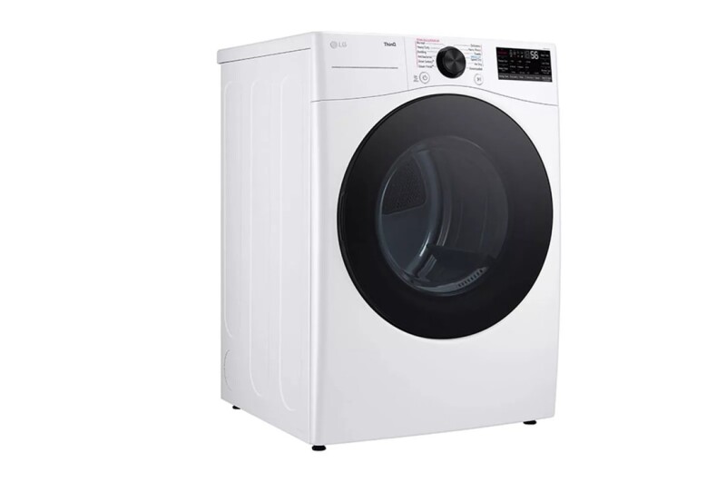 7.4 Cu. Ft. Ultra Large Capacity Smart Front Load Energy Star Electric Dryer With Sensor Dry & Steam Technology DLEX4080W
