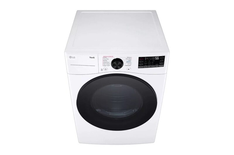 7.4 Cu. Ft. Ultra Large Capacity Smart Front Load Energy Star Electric Dryer With Sensor Dry & Steam Technology DLEX4080W