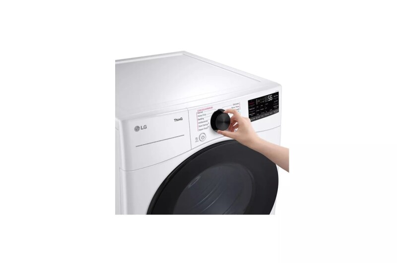 7.4 Cu. Ft. Ultra Large Capacity Smart Front Load Energy Star Electric Dryer With Sensor Dry & Steam Technology DLEX4080W