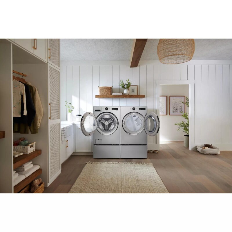 7.4 Cu. Ft. Ultra Large Capacity Smart Front Load Electric Energy Star Dryer With Sensor Dry & Steam Technology DLEX5500V