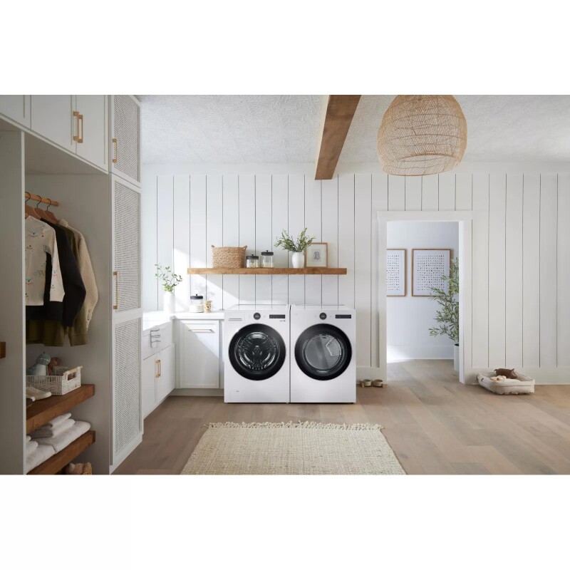 7.4 cu. ft. Smart Front Load Electric Dryer with AI Sensor Dry & TurboSteam™ Technology view 12