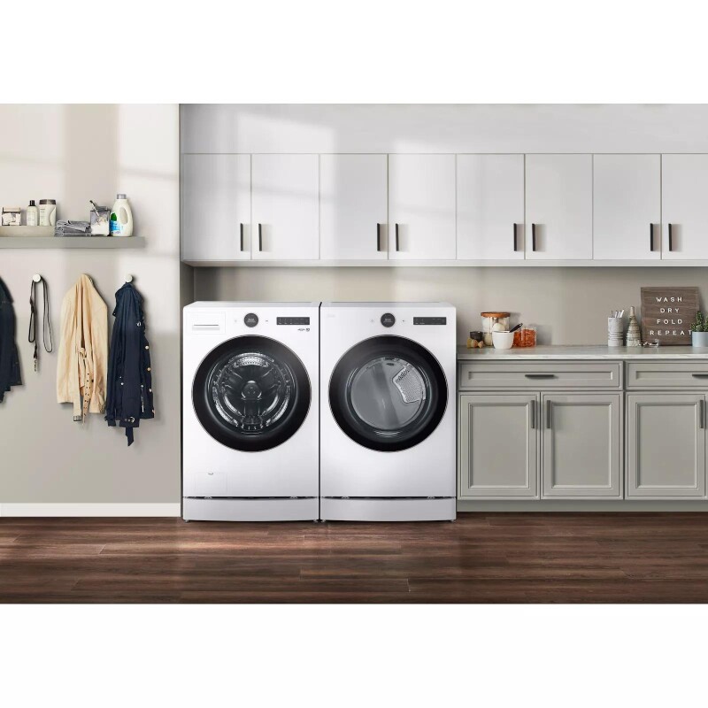 7.4 cu. ft. Smart Front Load Electric Dryer with AI Sensor Dry & TurboSteam™ Technology view 13
