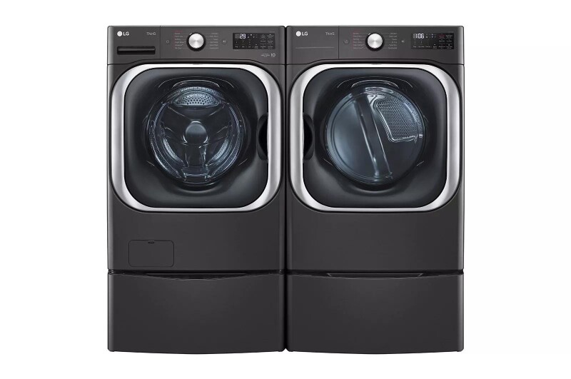 9.0 cu. ft. Mega Capacity Smart wi-fi Enabled Front Load Electric Dryer with TurboSteam™ and Built-In Intelligence view 2