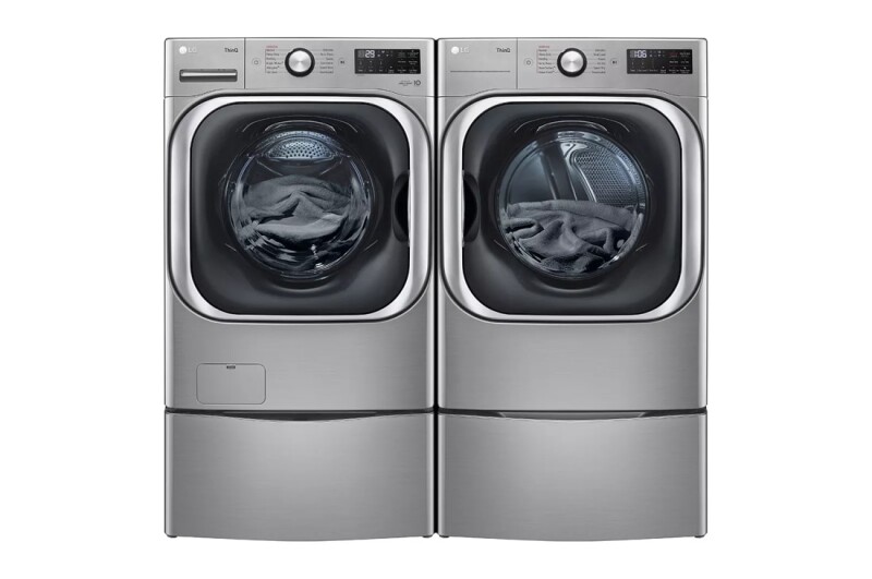 9.0 cu. ft. Mega Capacity Smart wi-fi Enabled Front Load Electric Dryer with TurboSteam™ and Built-In Intelligence DLEX8980V