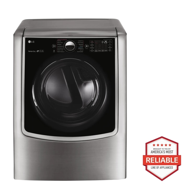 9.0 Cu. Ft. Large Smart Wi-fi Enabled Electric Dryer W/ Turbosteam™ DLEX9000V