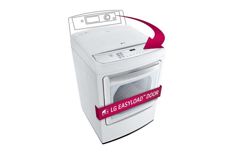 7.3 cu. ft. Ultra Large Capacity High Efficiency Front Control SteamDryer™ w/ EasyLoad™ Door DLEY1701WE