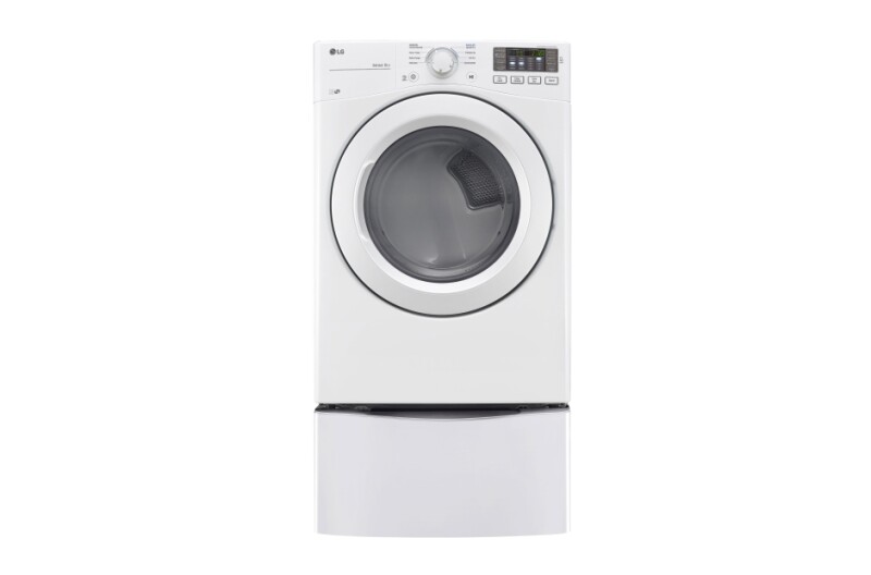 LG 7.4 cu. ft. Ultra Large Capacity Dryer w/ NFC Tag On Technology White DLG3181W Picture 1