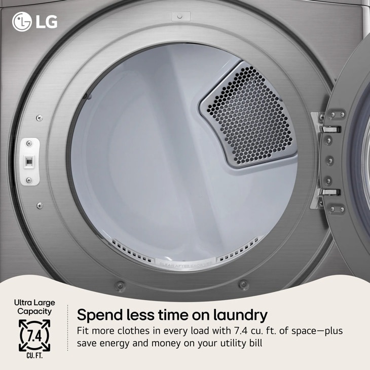 7.4 Cu. Ft. Ultra Large Capacity Gas Dryer DLG3401V