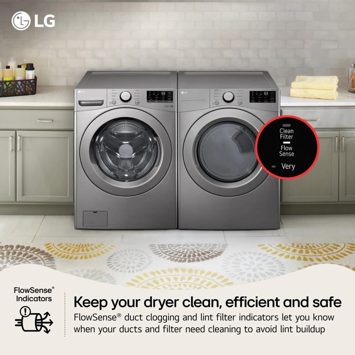 7.4 Cu. Ft. Ultra Large Capacity Gas Dryer DLG3401V