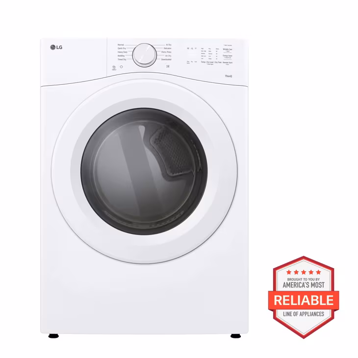 7.4 Cu. Ft. Ultra Large Capacity Smart Front Load Gas Dryer DLG3421W