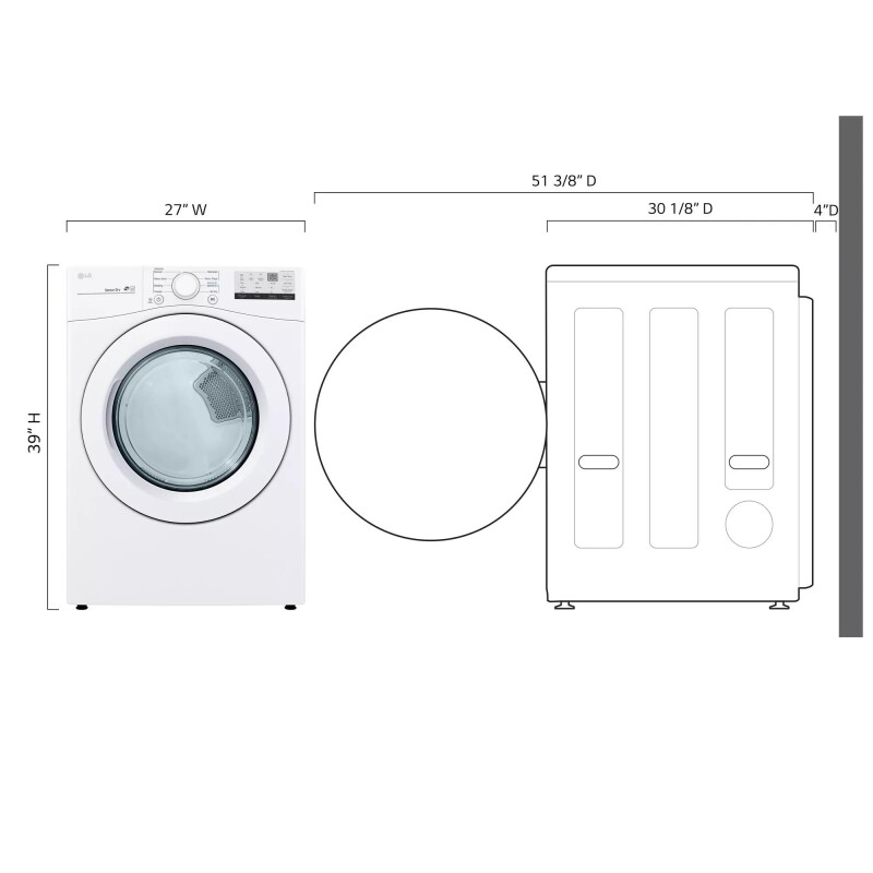 7.4 cu. ft. Ultra Large Capacity Gas Dryer view 9
