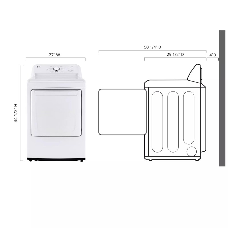 7.3 cu. ft. Rear Control Gas Dryer with Sensor Dry view 11