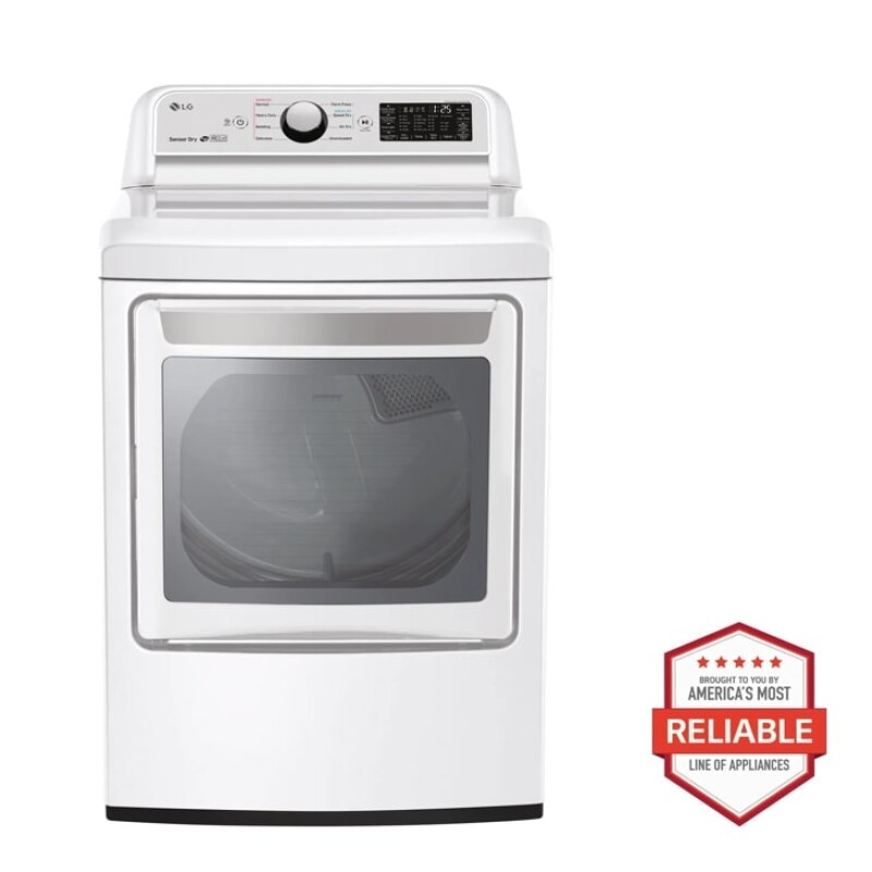 7.3 cu. ft. Ultra Large Capacity Smart wi-fi Enabled Gas Dryer with Sensor Dry Technology DLG7301WE