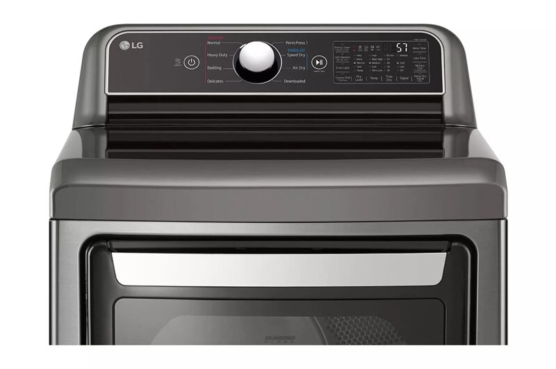 7.3 cu. ft. Ultra Large Capacity Smart wi-fi Enabled Rear Control Gas Dryer with EasyLoad™ Door DLG7401VE