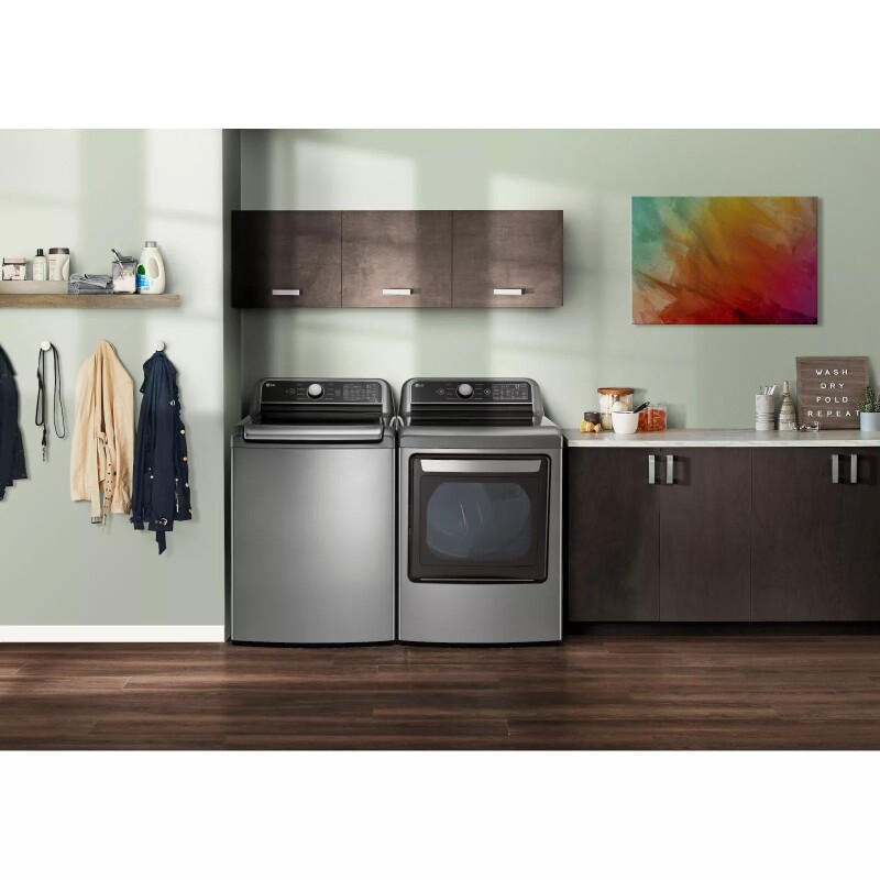 7.3 cu. ft. Ultra Large Capacity Smart wi-fi Enabled Rear Control Gas Dryer with EasyLoad™ Door DLG7401VE