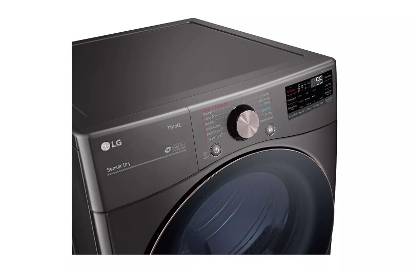 7.4 cu. ft. Ultra Large Capacity Smart wi-fi Enabled Front Load Gas Dryer with TurboSteam™ and Built-In Intelligence view 3