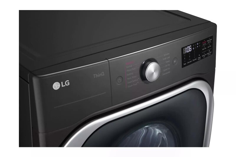 9.0 cu. ft. Mega Capacity Smart wi-fi Enabled Front Load Gas Dryer with TurboSteam™ and Built-In Intelligence view 3