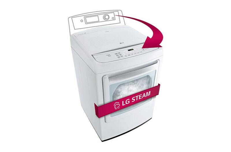 7.3 cu.ft. Ultra Large Capacity High Efficiency Front Control SteamDryer™ with SteamFresh™ DLGY1702W