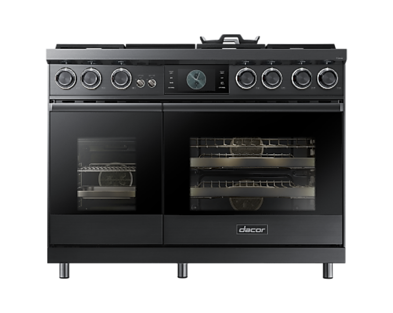 48-inch Dual-fuel Steam Range With Embedded Griddle DOP48C96DLMDA