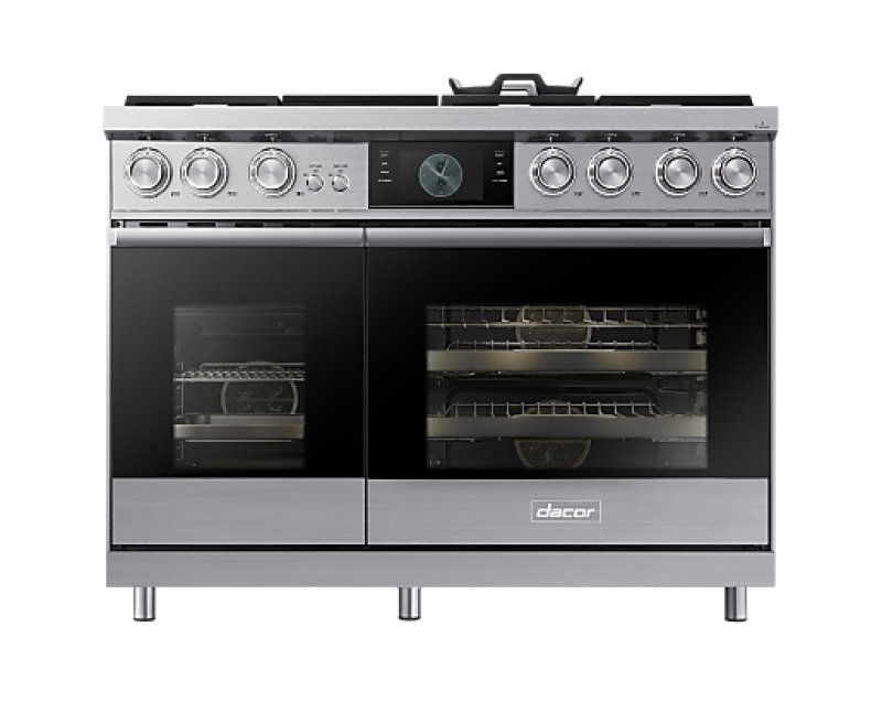 48-inch Dual-fuel Steam Range With Embedded Griddle DOP48C96DLSDA
