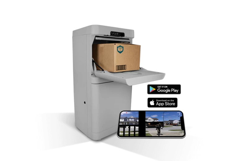 3.7 cu. ft. Parcel Guard Smart Mailbox in Gray view 2