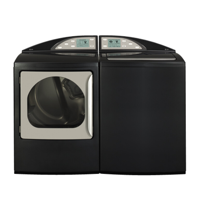 GE Profile Harmony 7.3 Cu. Ft. King-size Capacity Gas Dryer with Stainless Steel Drum Dark Platinum DPGT750GCPL Picture 1