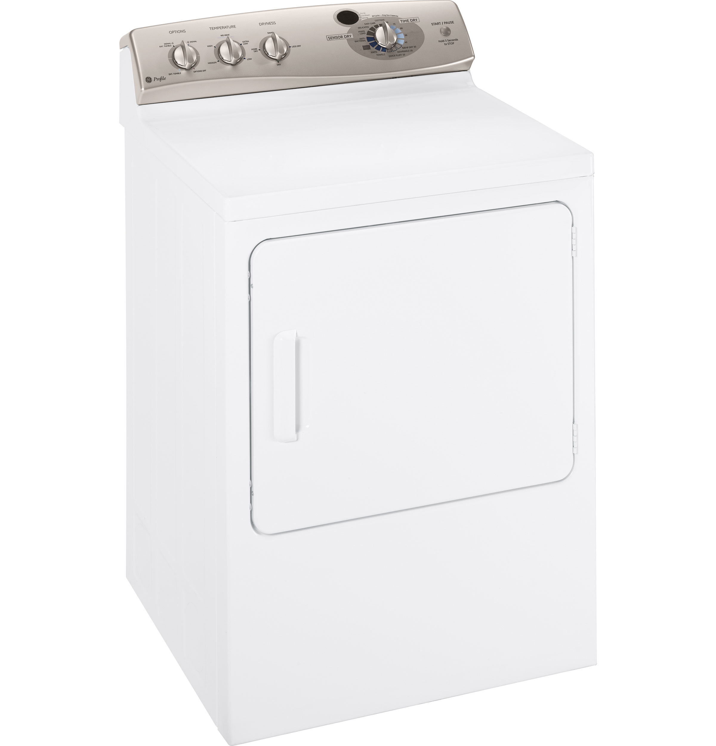 7.0 Cu. Ft. Super Capacity Gas Dryer with Stainless Steel Drum DPSE810GGWT